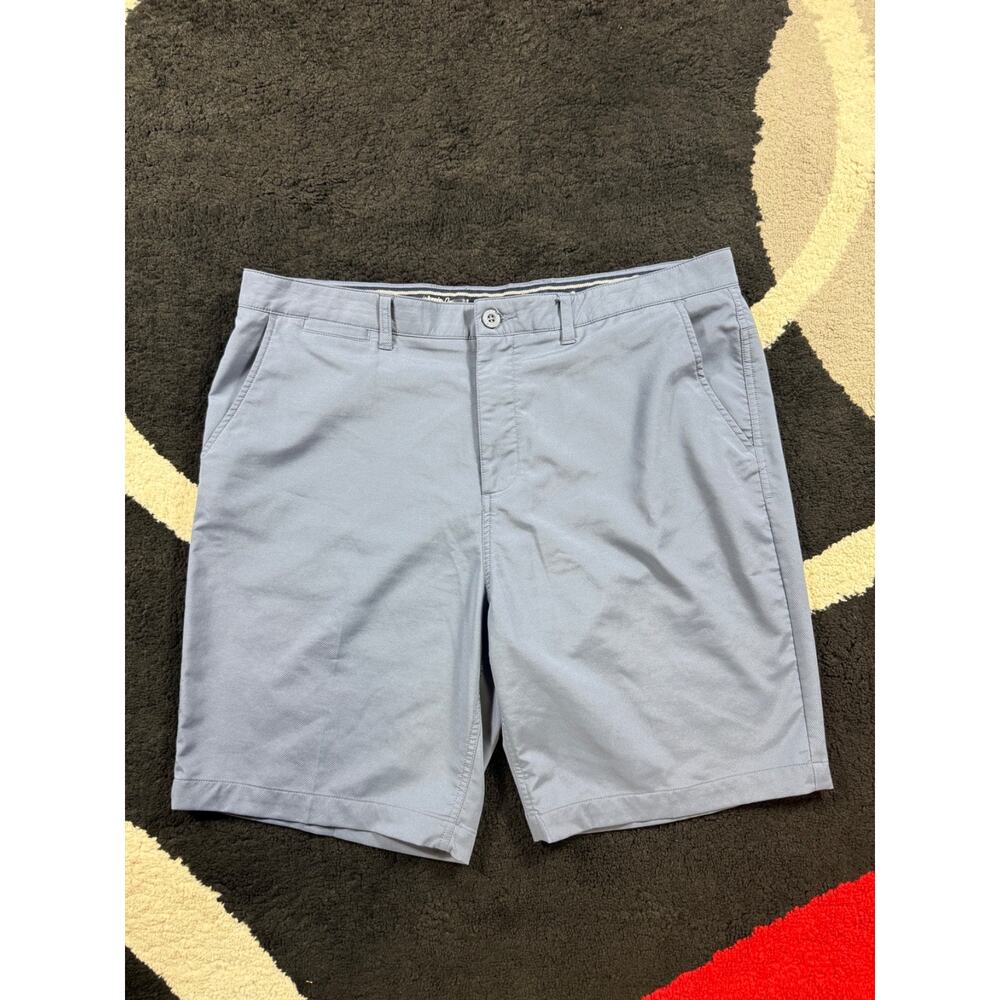 Johnnie O Golf Shorts Mens 38x9 Blue Stretch Casual Golf Performance Chino